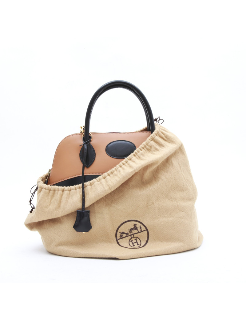 Sac bolide HERMES bicolore 