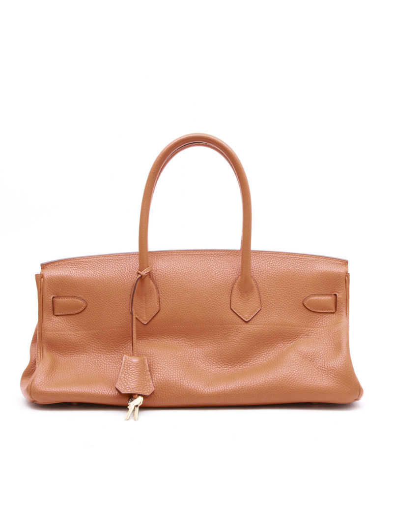 Sac HERMES Shoulder cuir taurillon clémence orange