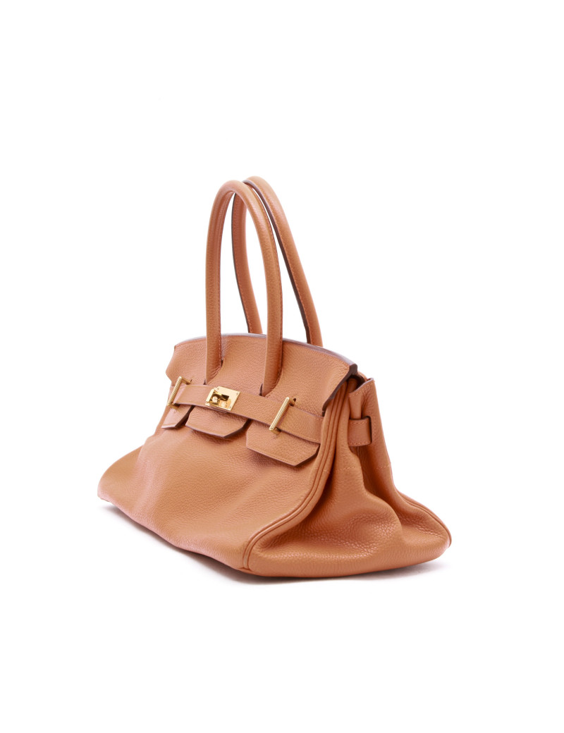 Sac HERMES Shoulder cuir taurillon clémence orange