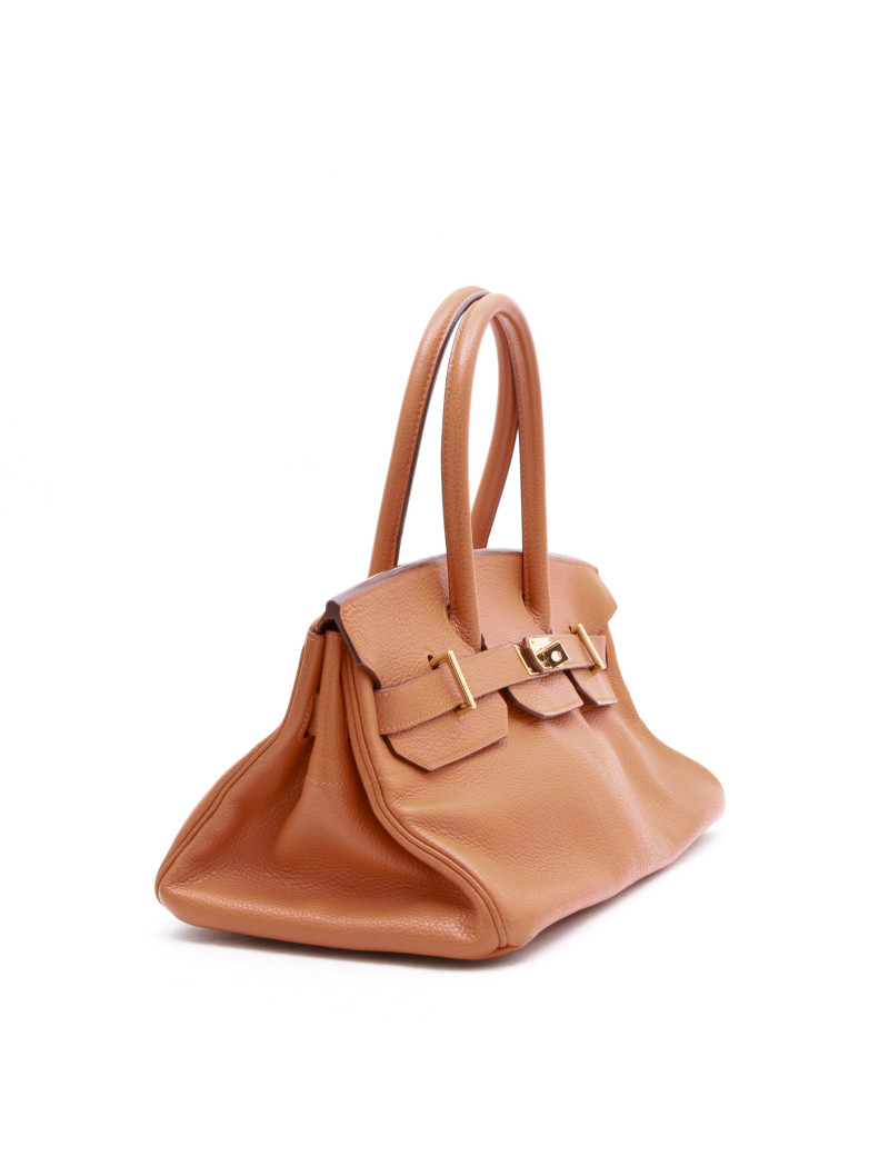 Sac HERMES Shoulder cuir taurillon clémence orange
