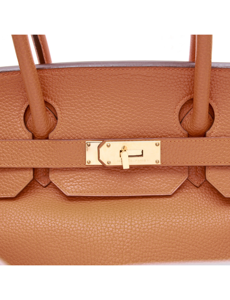 Sac HERMES Shoulder cuir taurillon clémence orange