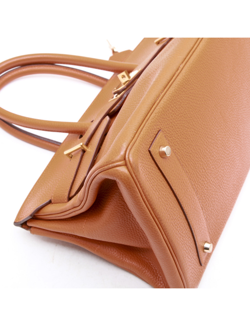 Sac HERMES Shoulder cuir taurillon clémence orange