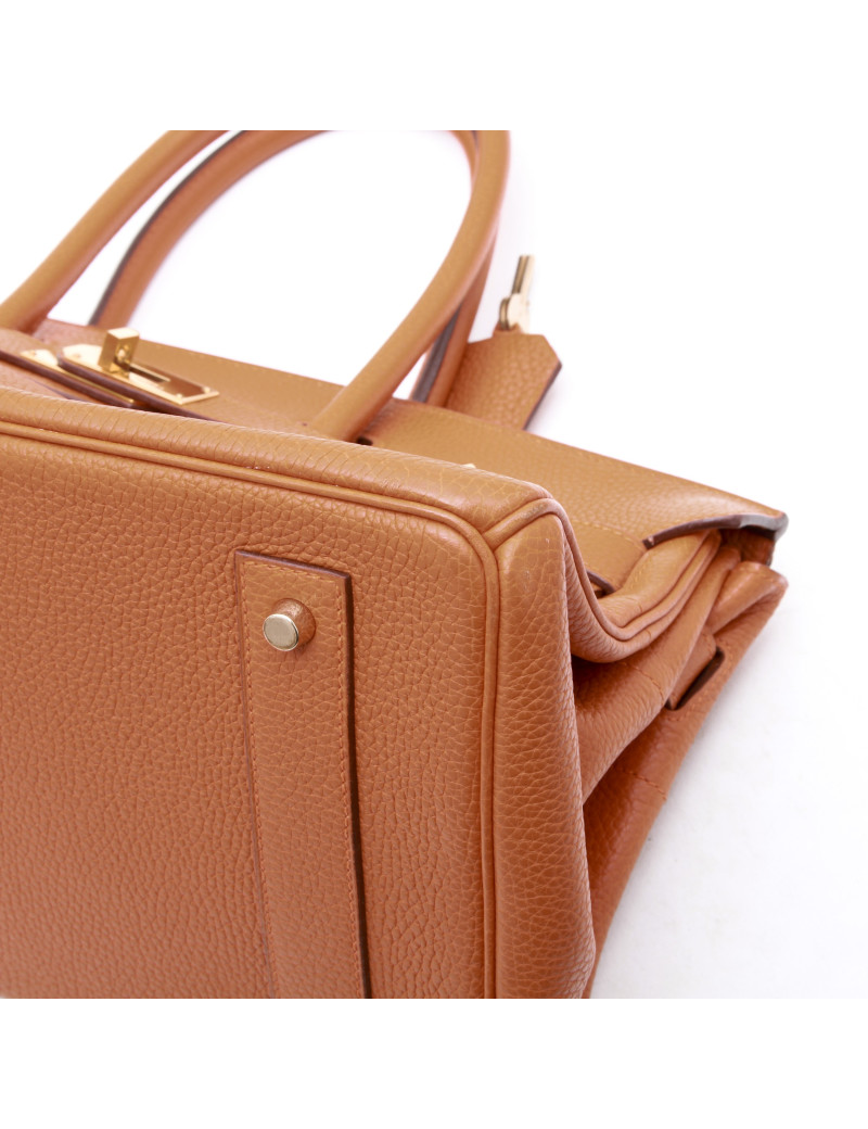 Sac HERMES Shoulder cuir taurillon clémence orange