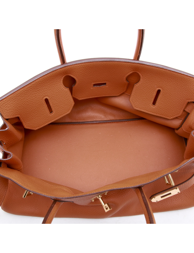 Sac HERMES Shoulder cuir taurillon clémence orange