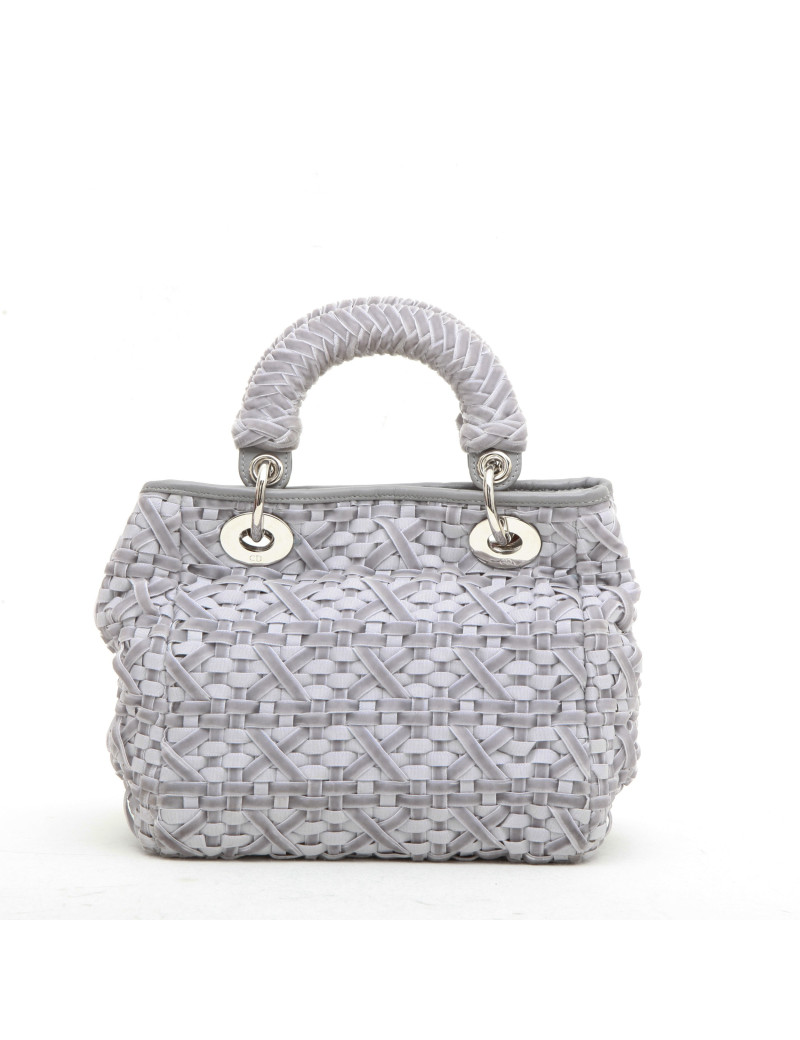 Sac CHRISTIAN DIOR Lady D gris