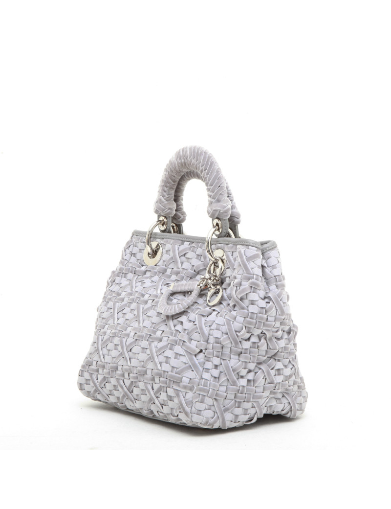 Sac CHRISTIAN DIOR Lady D gris