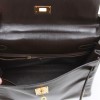 HERMES Kelly 32 in brown box leather with a strap