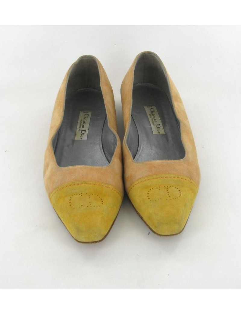 Ballerines CHRISTIAN DIOR bicolores T 39