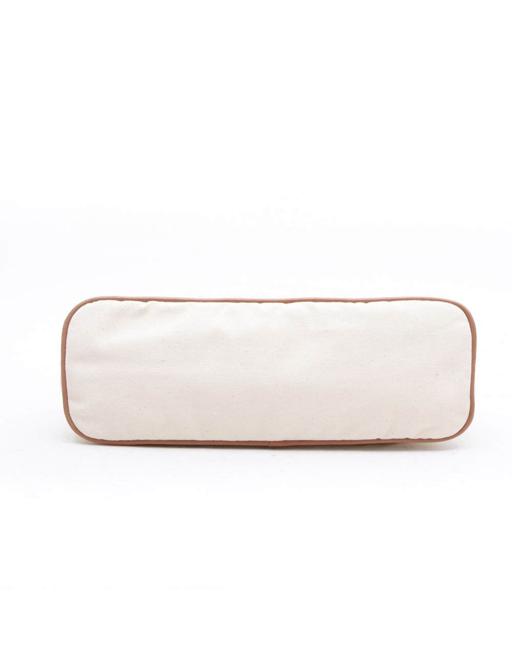 HERMES toilet bag in ecru fabric GM