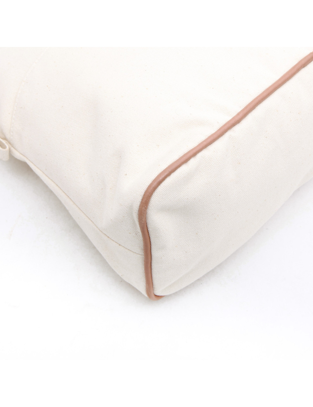 HERMES toilet bag in ecru fabric GM