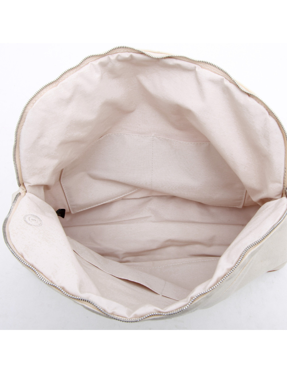 HERMES toilet bag in ecru fabric GM