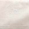 HERMES toilet bag in ecru fabric GM