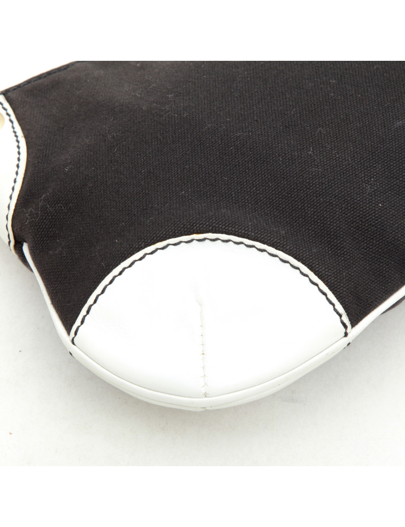 Sac CHANEL toile et cuir bicolore