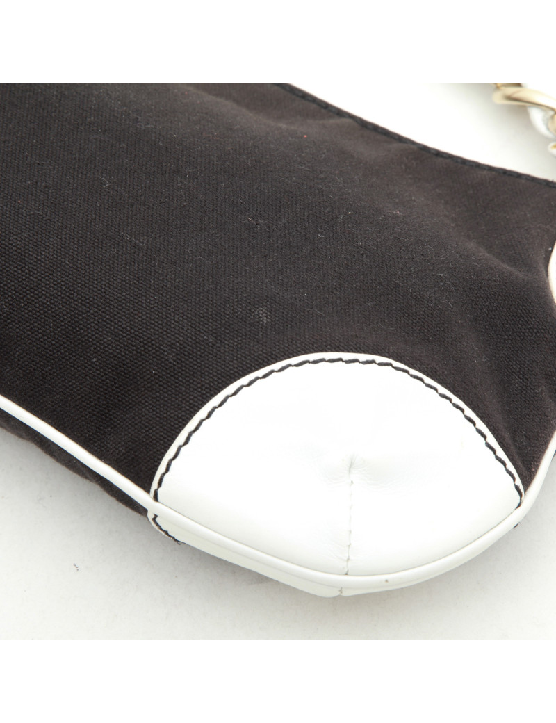 Sac CHANEL toile et cuir bicolore