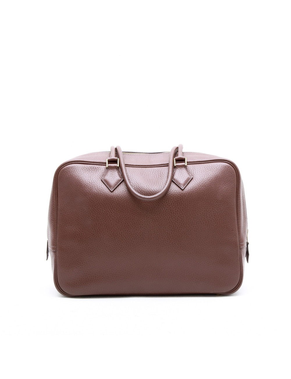 Sac plume HERMES cuir marron