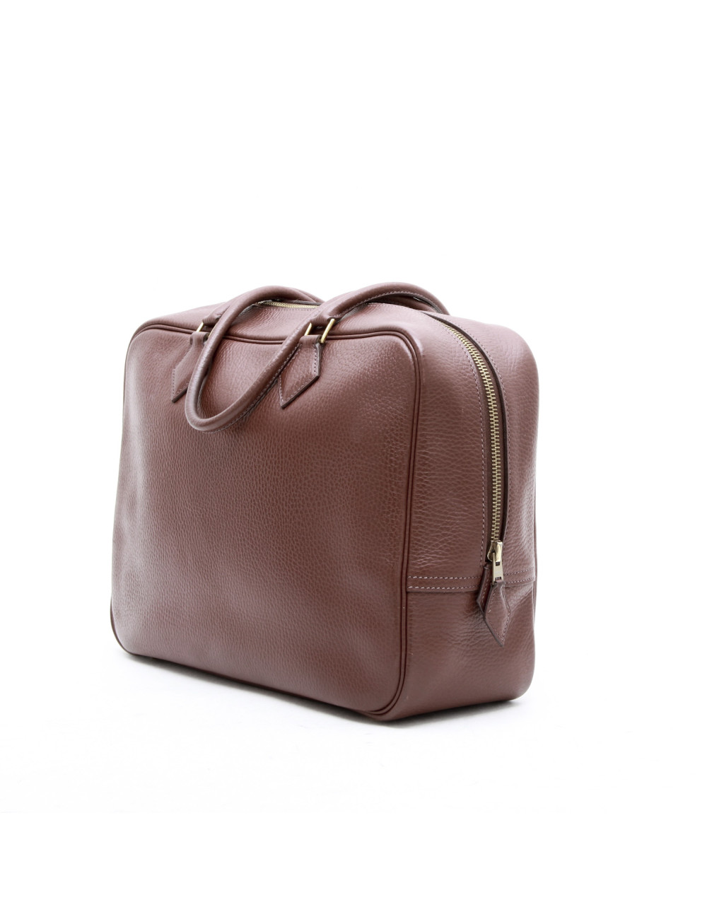 Sac plume HERMES cuir marron