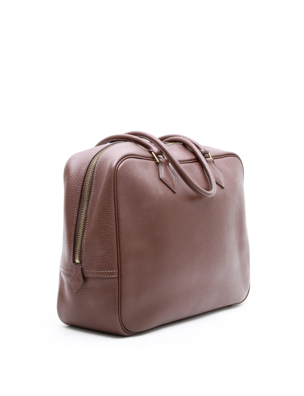 Sac plume HERMES cuir marron