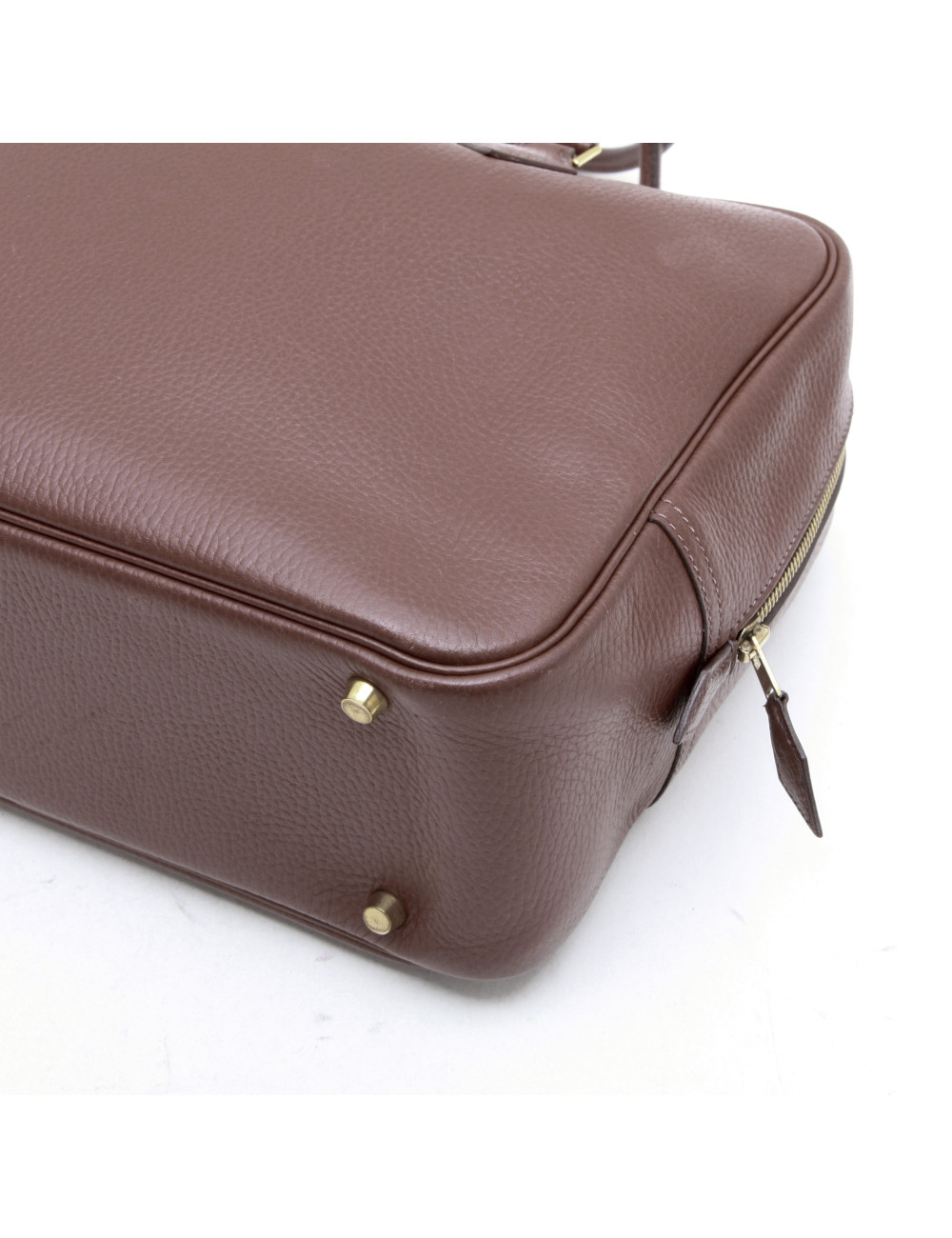 Sac plume HERMES cuir marron