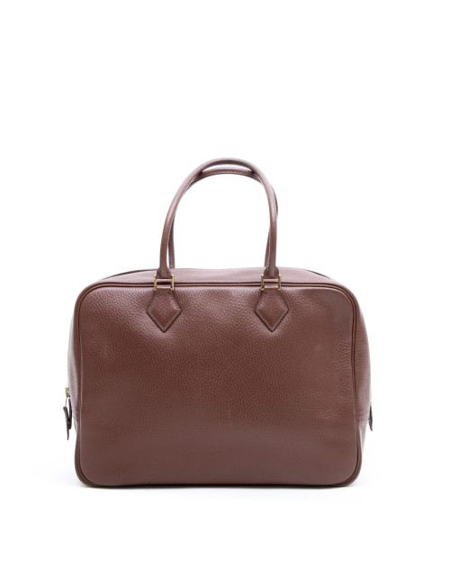Sac plume HERMES cuir marron