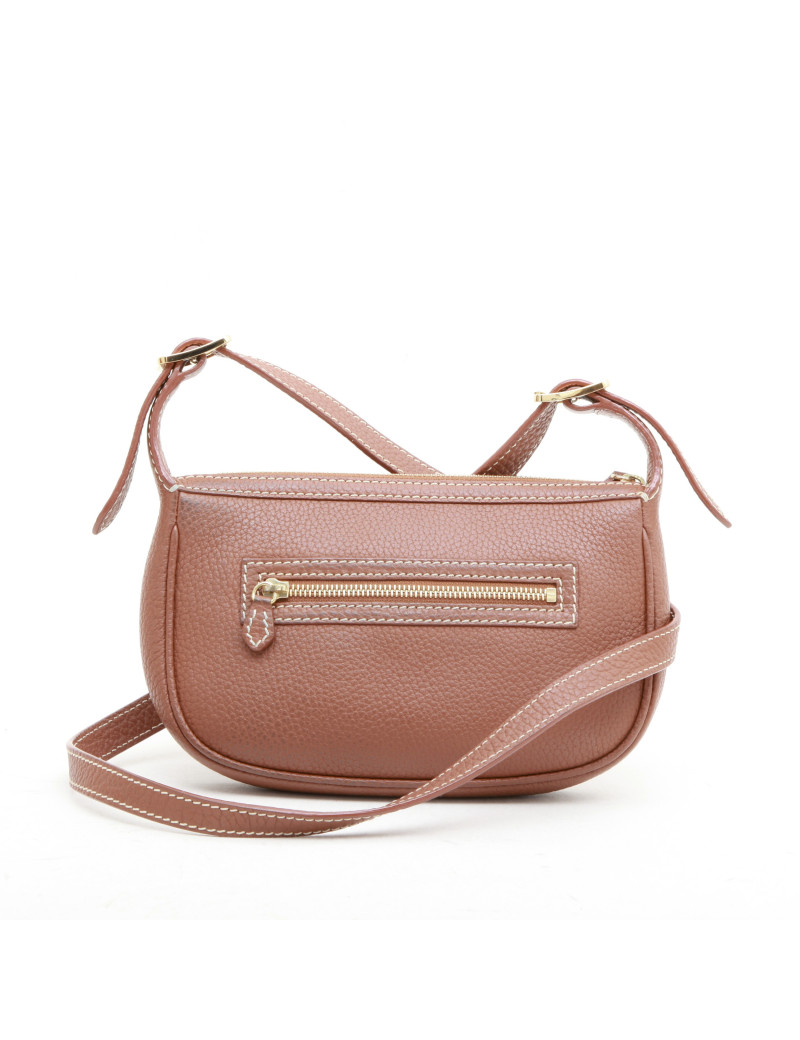 Sac LORO PIANA en cuir grainé gold