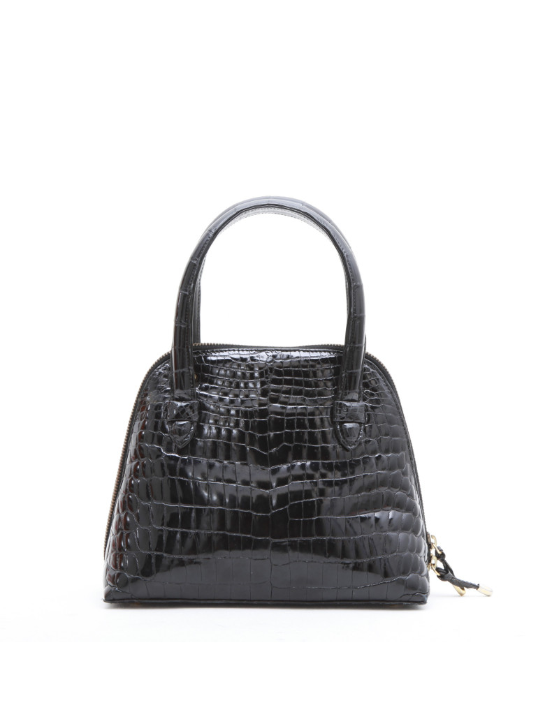 Sac  DINASTY by blanchi & NARDI   en crocodile noir Vintage