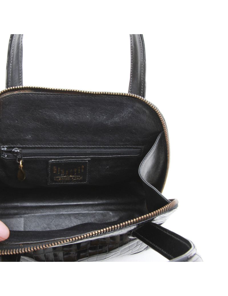 Sac  DINASTY by blanchi & NARDI   en crocodile noir Vintage