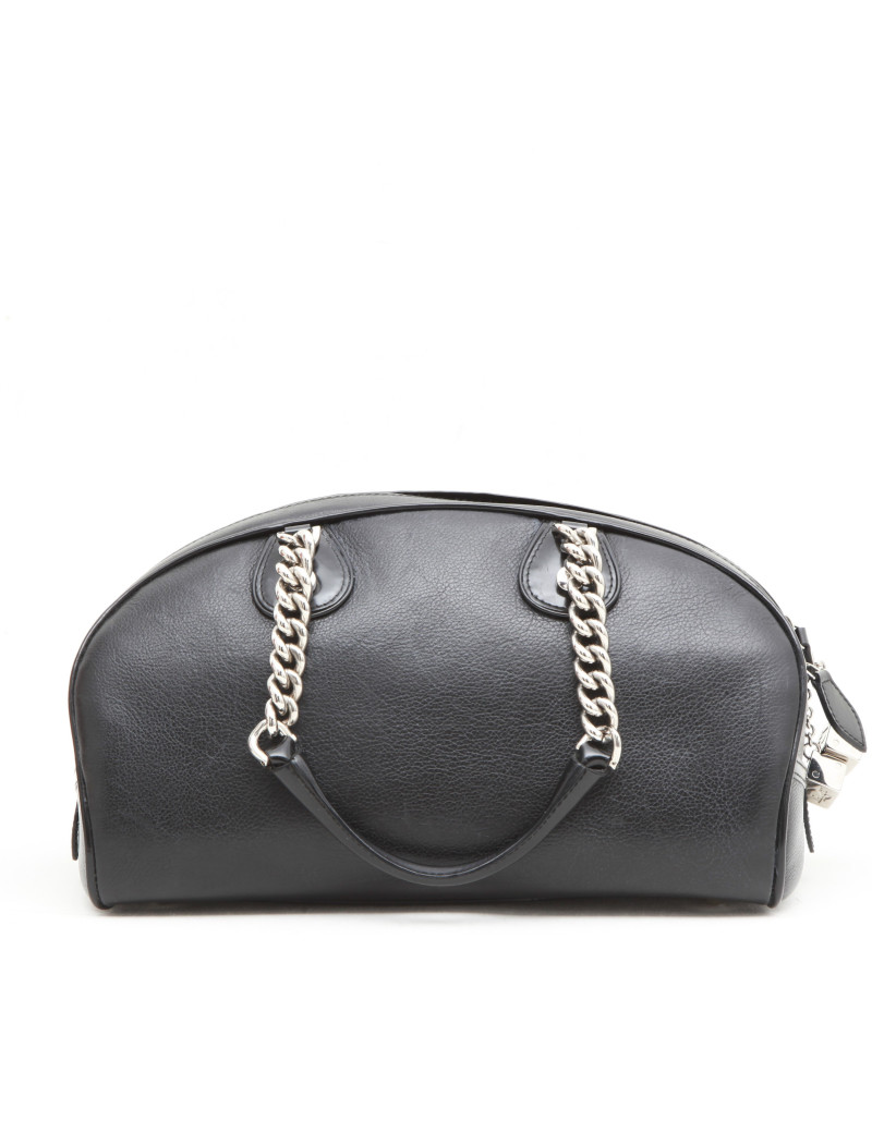 Sac DIOR cuir grainé noir