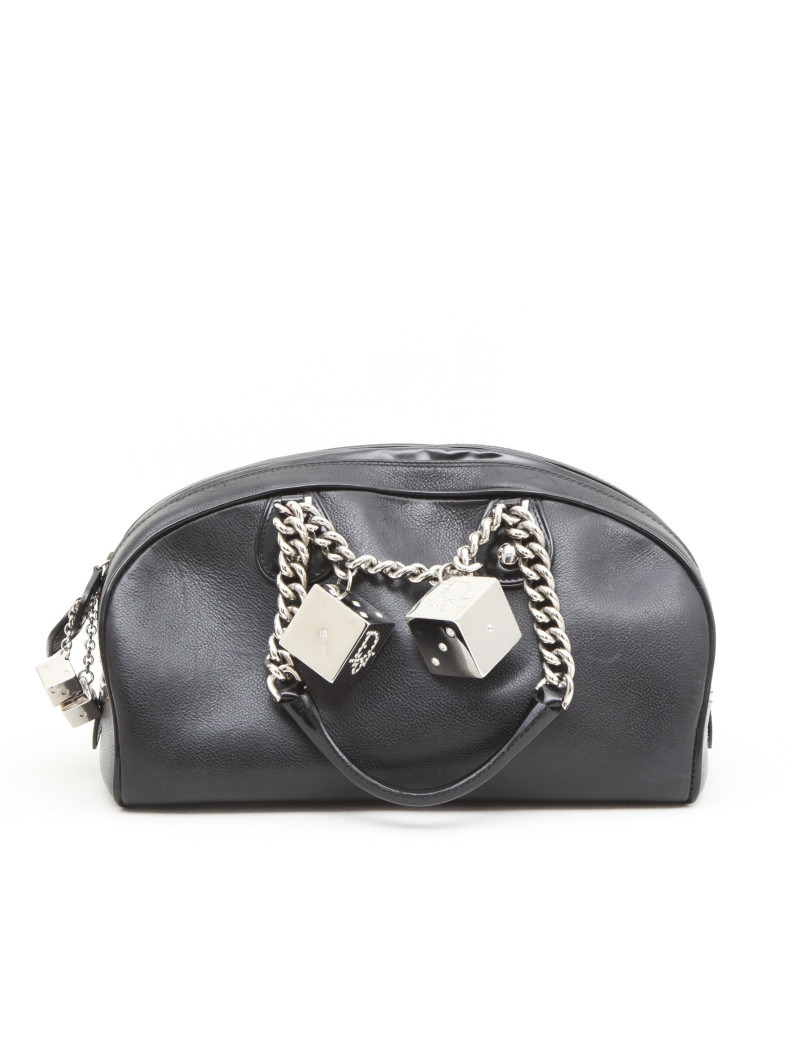 Sac DIOR cuir grainé noir