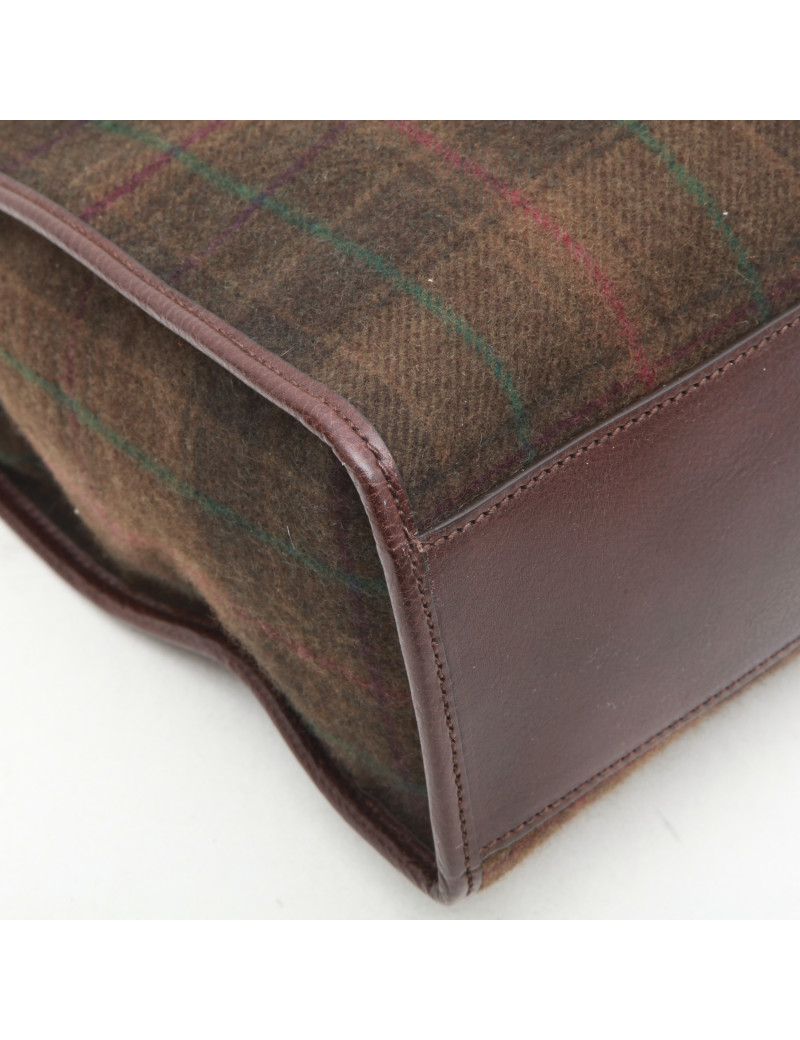 RALPH LAUREN tartan wool bag