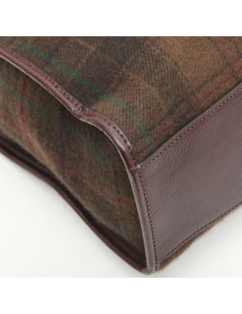 RALPH LAUREN tartan wool bag