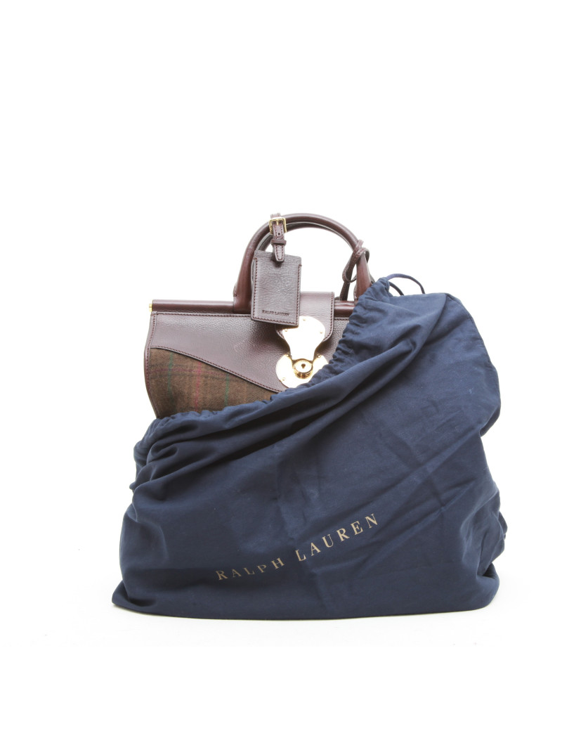 RALPH LAUREN tartan wool bag