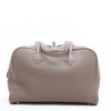 HERMES Victoria bag in étoupe clemence taurillon leather