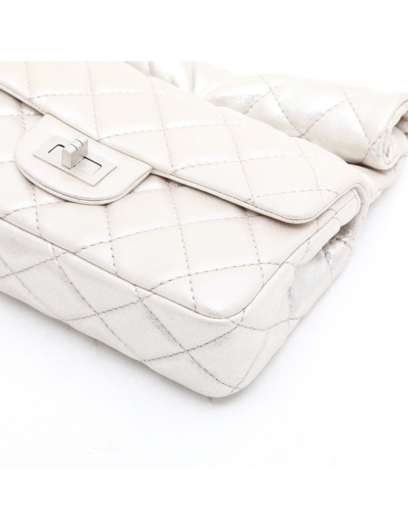 Pochette CHANEL cuir lamé