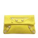  BALENCIAGA clutch 'Giant Envelope' in yellow leather