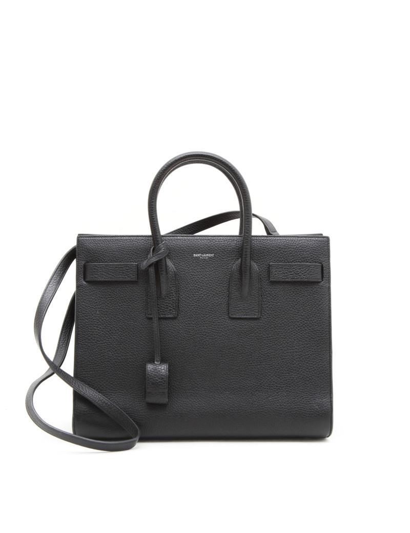 Sac SAINT LAURENT " Carry all" cuir grainé noir