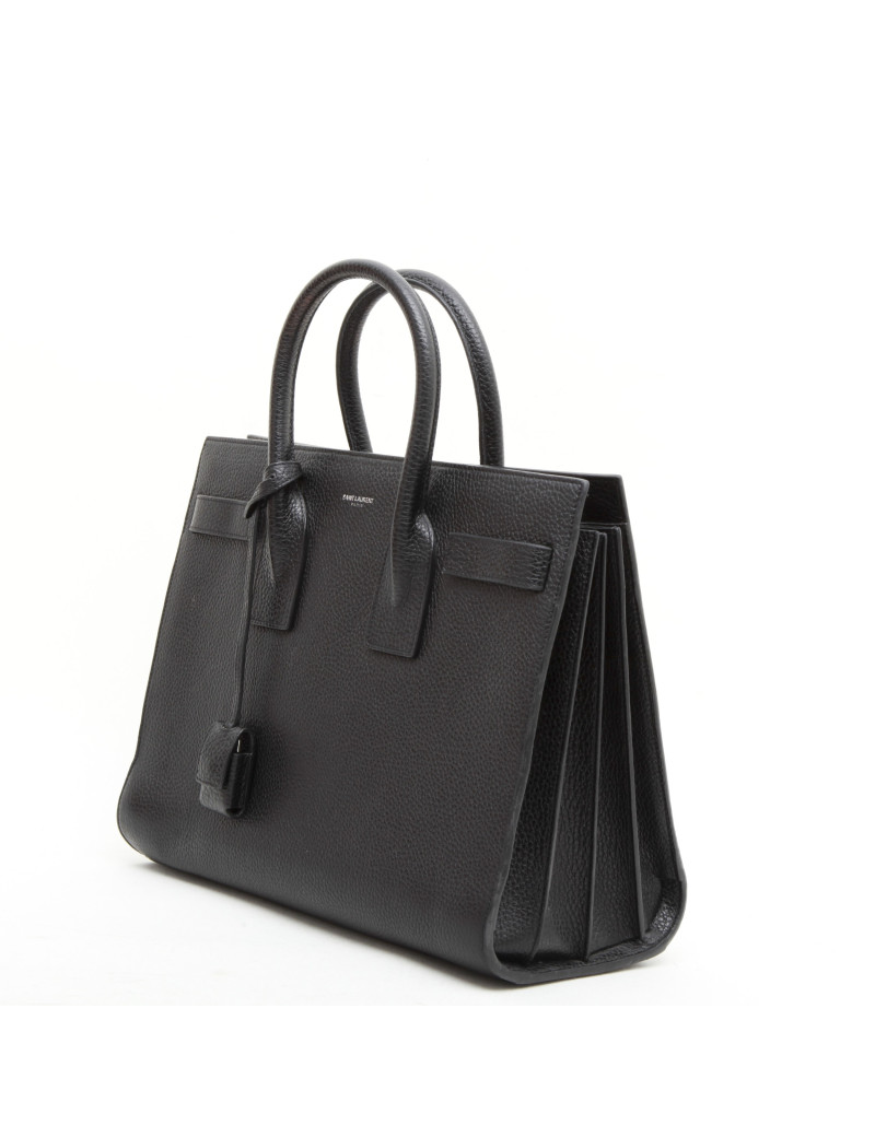 Sac SAINT LAURENT " Carry all" cuir grainé noir