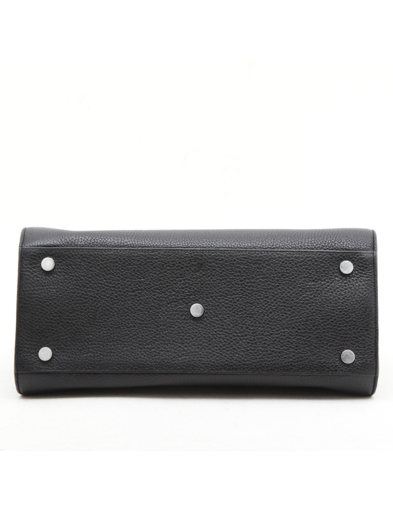 SAINT LAURENT 'carry all' bag in black grained leather