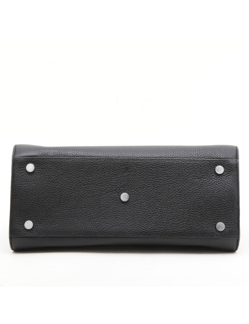 SAINT LAURENT 'carry all' bag in black grained leather