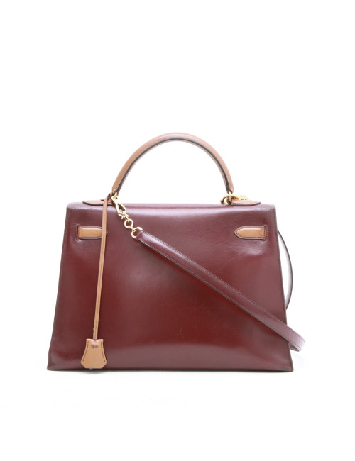 Kelly  32 tricolore  HERMES avec bandoulière