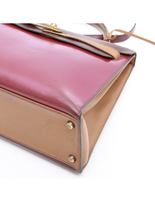 Kelly  32 tricolore  HERMES avec bandoulière