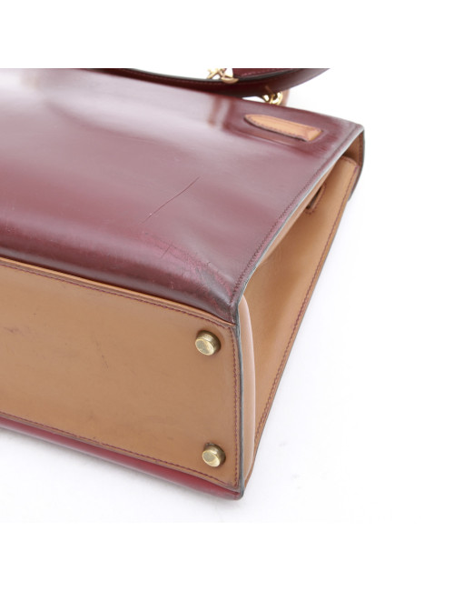 Kelly  32 tricolore  HERMES avec bandoulière