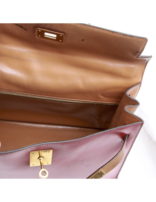 Kelly  32 tricolore  HERMES avec bandoulière