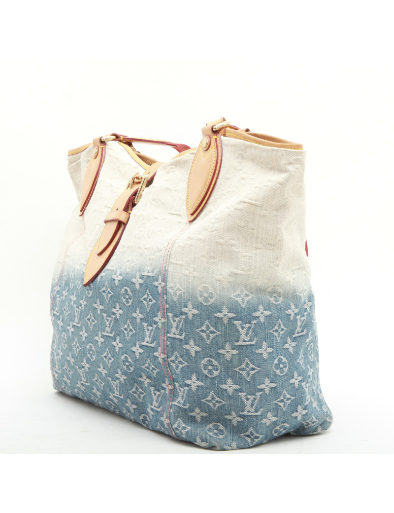 Sac cabas LOUIS VUITTON bleu dégradé