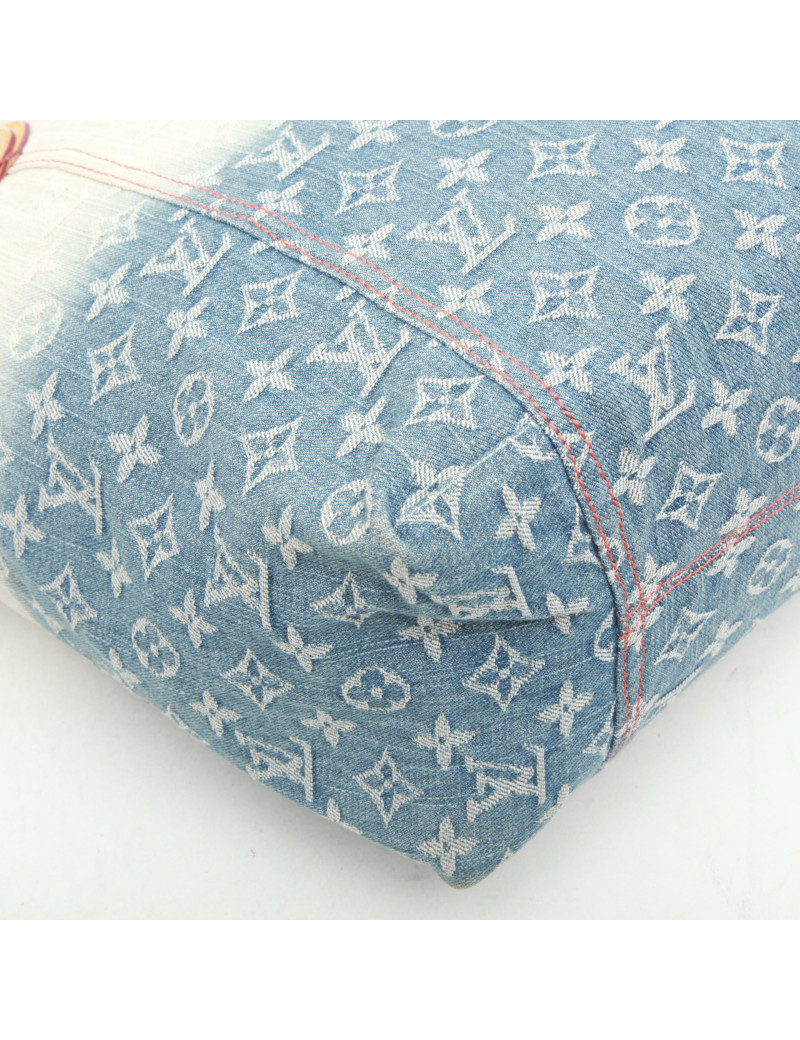 Sac cabas LOUIS VUITTON bleu dégradé