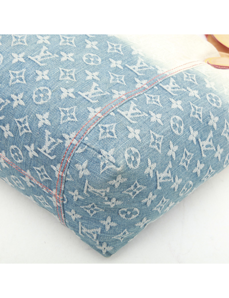 Sac cabas LOUIS VUITTON bleu dégradé