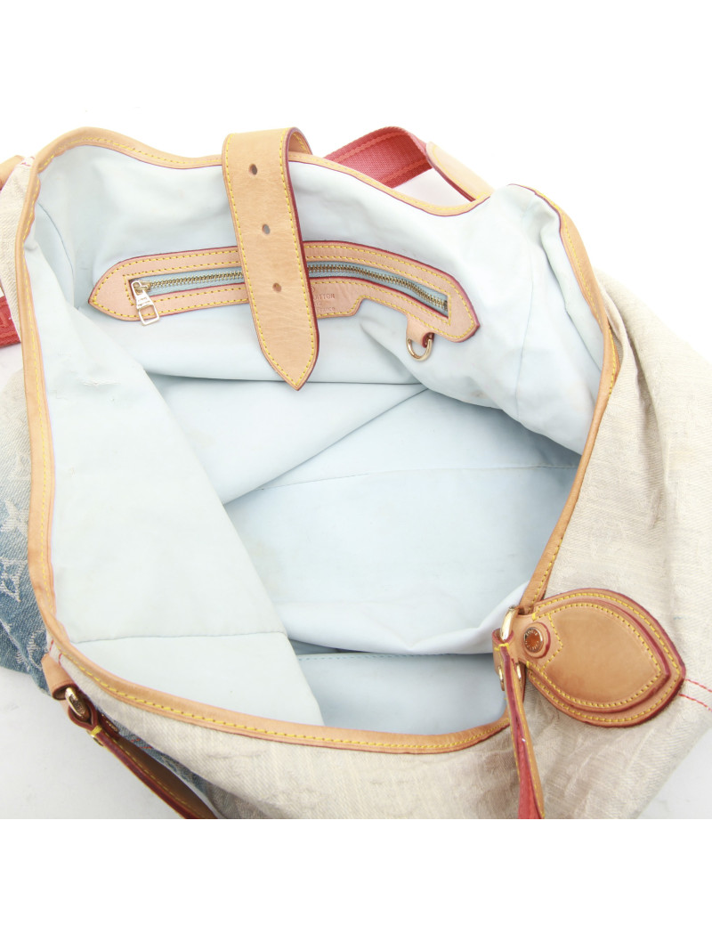 Sac cabas LOUIS VUITTON bleu dégradé