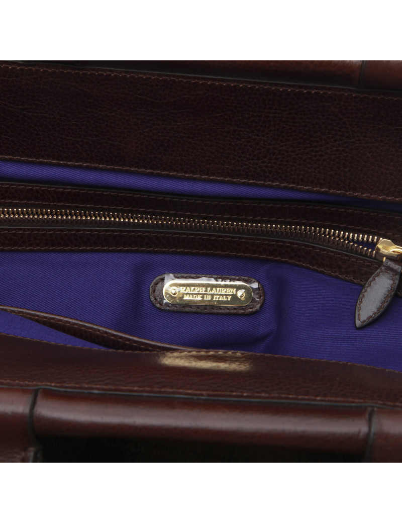 RALPH LAUREN tartan wool bag