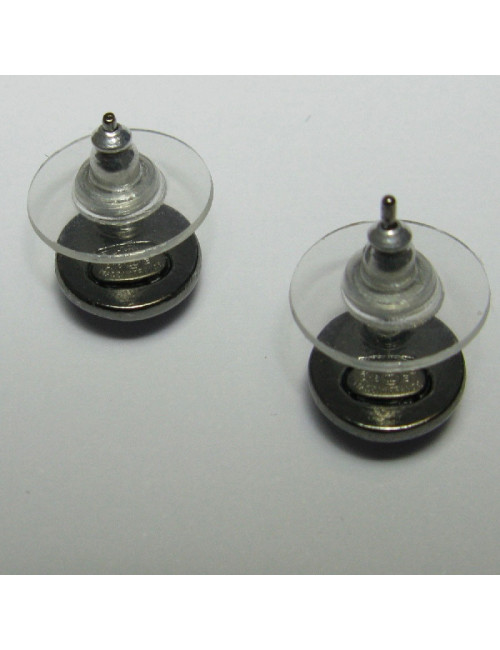 Bo Chanel rondes ruthéniumstrass rose