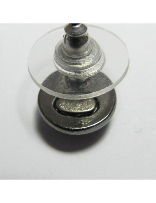 Bo Chanel rondes ruthéniumstrass rose