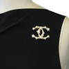 CHANEL CC brooch in gilded metal, pearls and stars